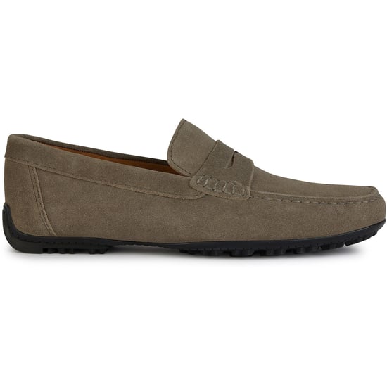 Geox U KOSMOPOLIS + GRIP Leder Herren Taupe Slipper - Image 5