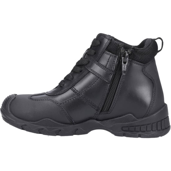 Hush Puppies Titus JNR Leder Jungen Schwarz Stiefel - Image 4
