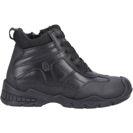 Hush Puppies Titus SNR Leder Jungen Stiefel Schwarz - Image 5