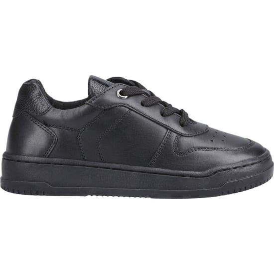 Hush Puppies Dougie Leder Jungen Schwarz Sneakers - Image 5