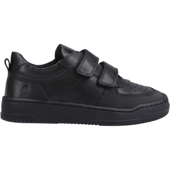 Hush Puppies Daxton Leder Jungen schwarze Sneaker - Image 5