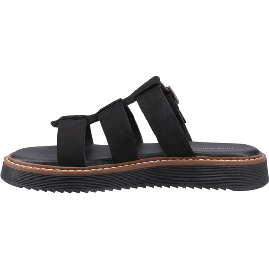 Hush Puppies Celeste Slide Damen Sandalen Aus Schwarzem Leder - Image 4
