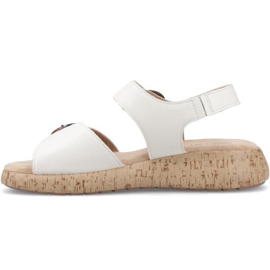 Hush Puppies Alison Leder Damen Creme Sandalen - Image 4
