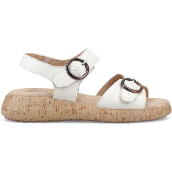 Hush Puppies Alison Leder Damen Creme Sandalen - Image 5