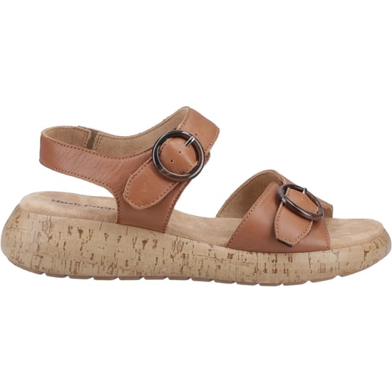Hush Puppies Alison Leder Damen Sandalen in Tan - Image 5