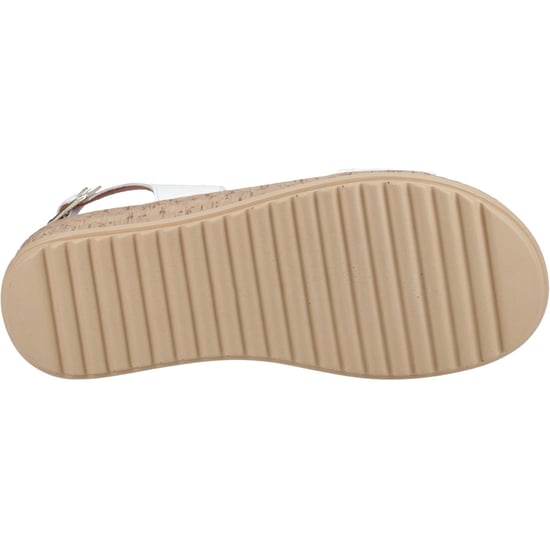 Hush Puppies Ebony Geflochtenes Leder Damen Weiße Sandalen - Image 3