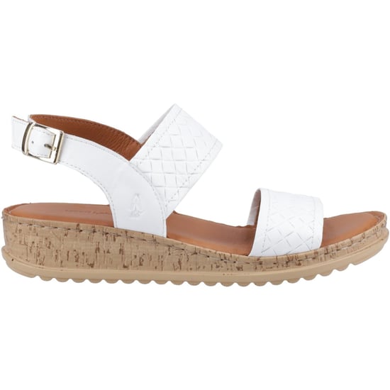 Hush Puppies Ebony Geflochtenes Leder Damen Weiße Sandalen - Image 5