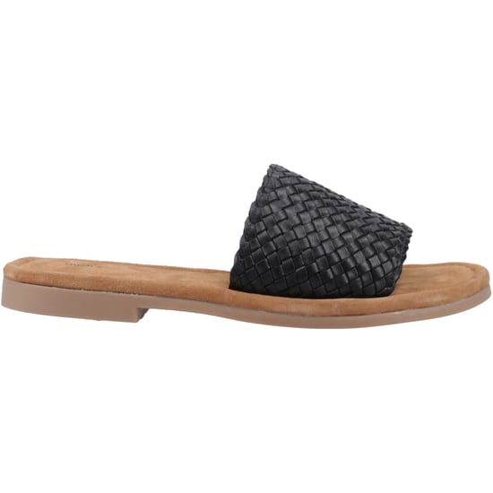 Hush Puppies Hetty Slide Leder Damen Schwarz Sandalen - Image 5