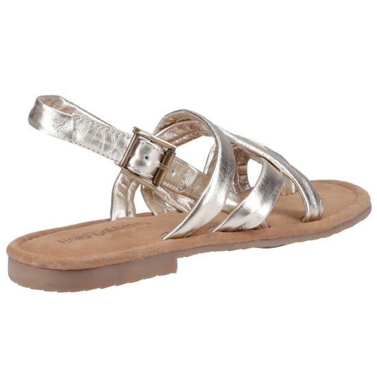 Hush Puppies Hope Leder Damen Gold Sandalen - Image 2