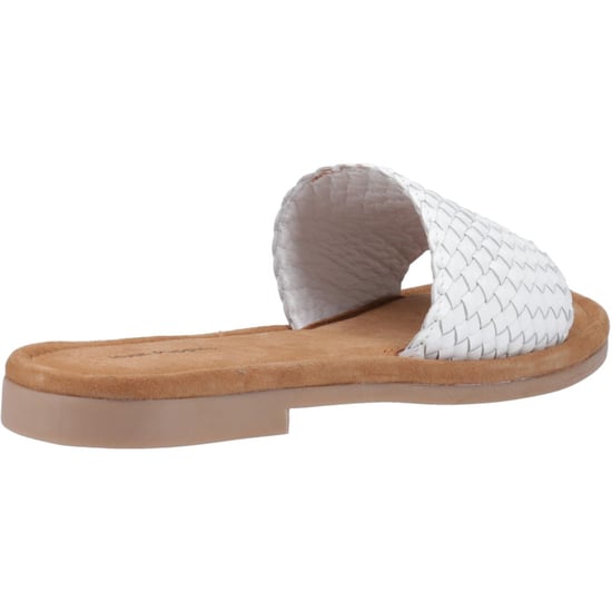 Hush Puppies Hetty Slide Leder Damenweiße Sandalen - Image 2