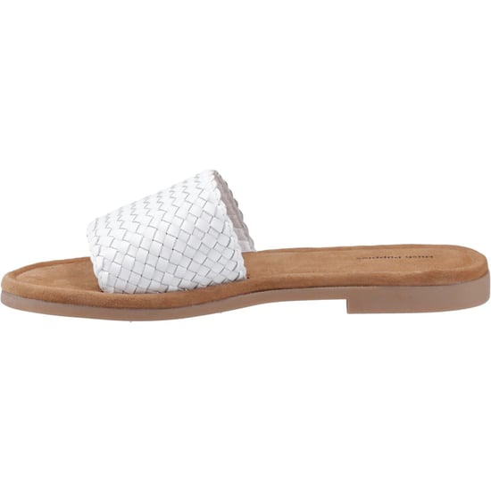 Hush Puppies Hetty Slide Leder Damenweiße Sandalen - Image 4
