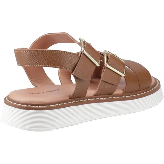 Hush Puppies Cady Leder Damen Sandalen in Tan - Image 2