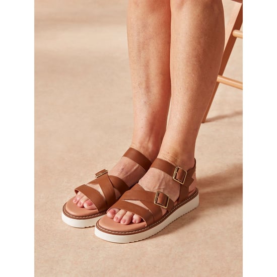 Hush Puppies Cady Leder Damen Sandalen in Tan - Image 6