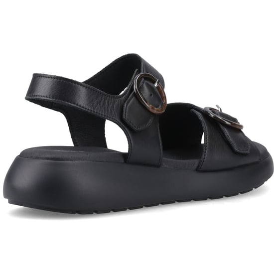 Hush Puppies Alison Leder Damen Sandalen Schwarz - Image 2