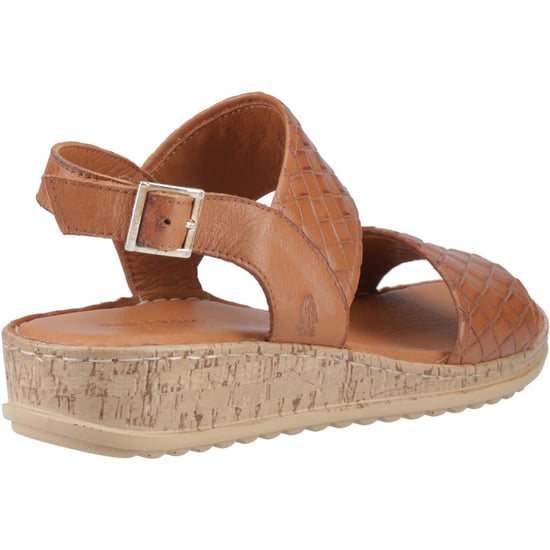 Hush Puppies Ebony Geflochtene Leder Damen Sandalen in Tan - Image 2