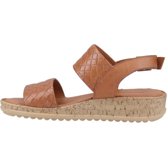 Hush Puppies Ebony Geflochtene Leder Damen Sandalen in Tan - Image 4