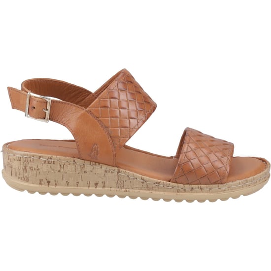Hush Puppies Ebony Geflochtene Leder Damen Sandalen in Tan - Image 5