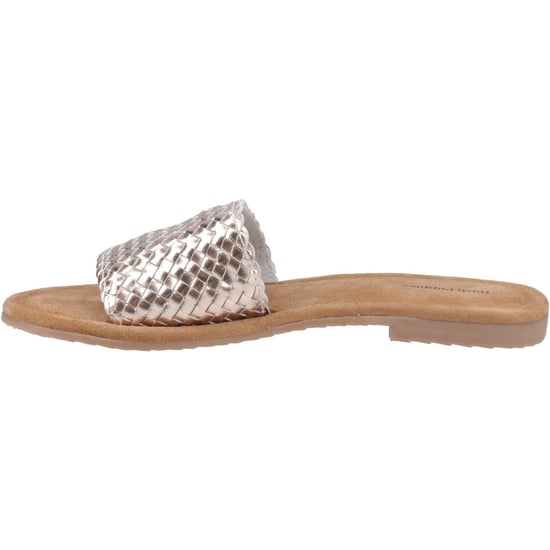 Hush Puppies Hetty Slide Leder Damen Bronze Sandalen - Image 4