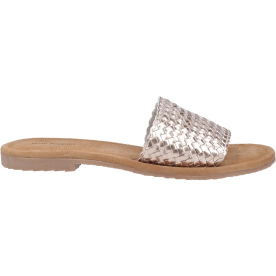 Hush Puppies Hetty Slide Leder Damen Bronze Sandalen - Image 5
