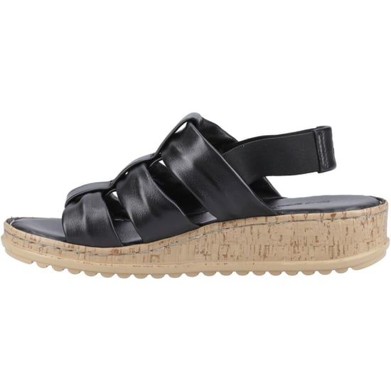 Hush Puppies Eden Weite Passform Leder Damen Schwarze Sandalen - Image 4