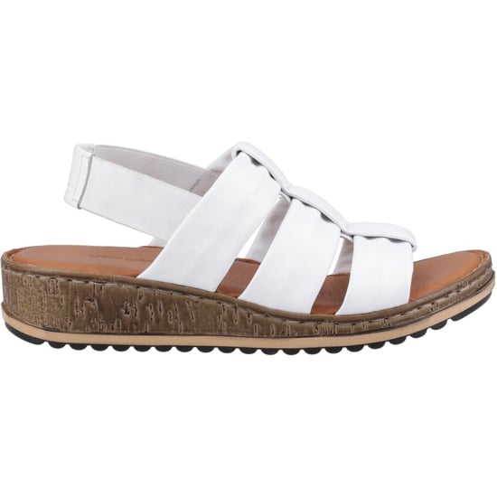 Hush Puppies Eden Weite Passform Leder Damen Weiße Sandalen - Image 5