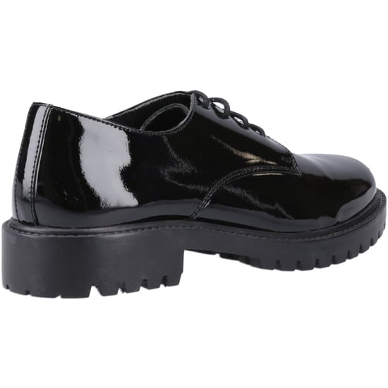 Hush Puppies Aubrey Leder Derby Schuhe für Mädchen in Schwarz - Image 2