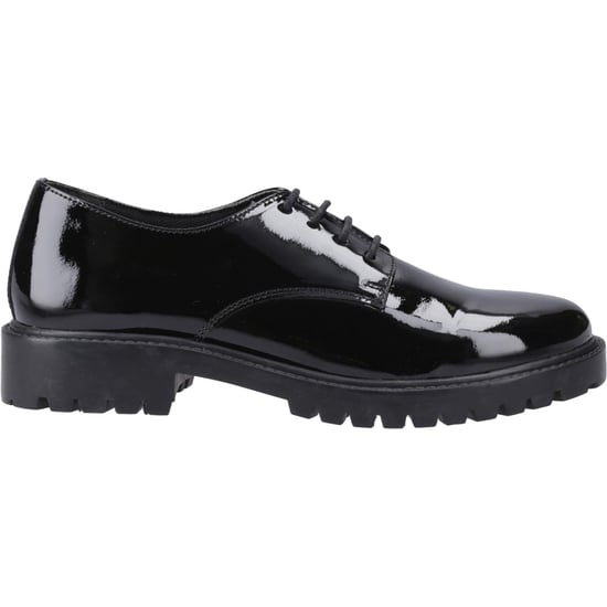 Hush Puppies Aubrey Leder Derby Schuhe für Mädchen in Schwarz - Image 5