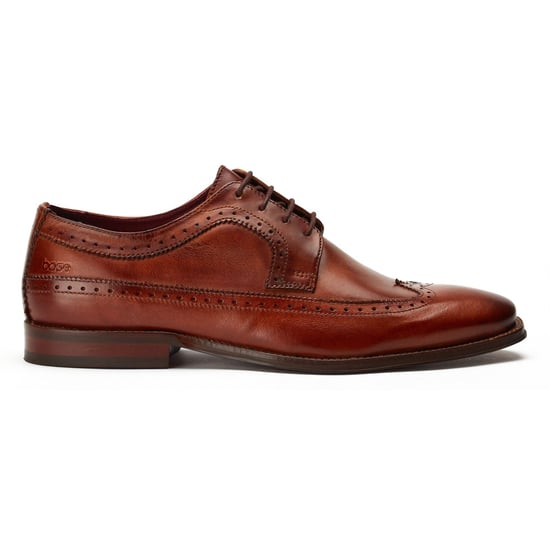 Base London Havisham Leder Herren Tan Derby Schuhe - Image 4