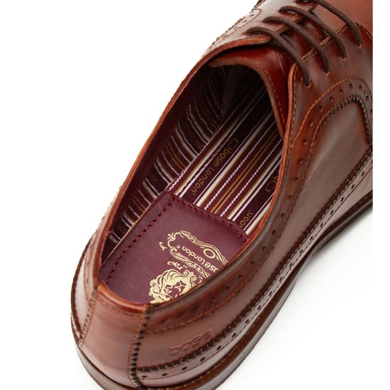 Base London Havisham Leder Herren Tan Derby Schuhe - Image 5