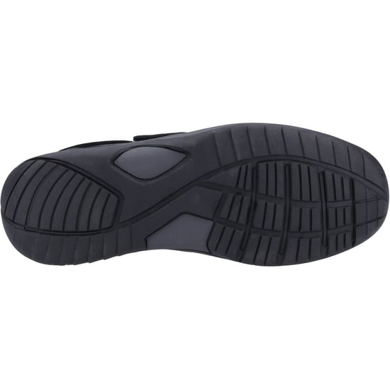 Hush Puppies Douglas Leder Herren Schwarz Mokassins Schuhe - Image 3