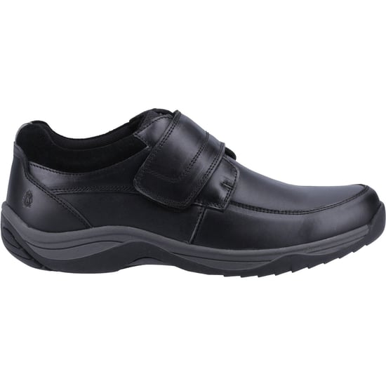 Hush Puppies Douglas Leder Herren Schwarz Mokassins Schuhe - Image 5