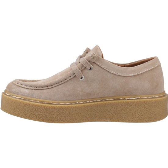 Hush Puppies Bridie Wildleder Damenschuhe Mokassins in Taupe - Image 4