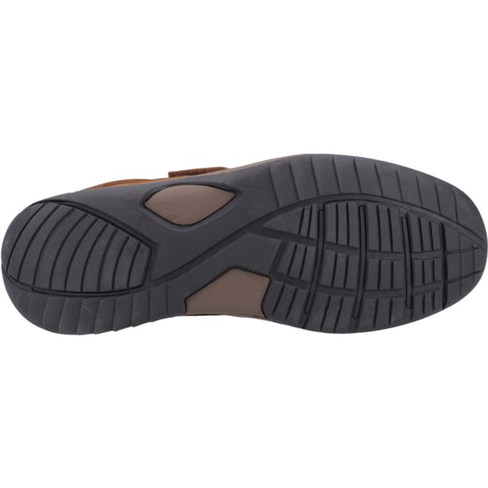 Hush Puppies Douglas Leder Herren Tan Nubuck Mokassins Schuhe - Image 3
