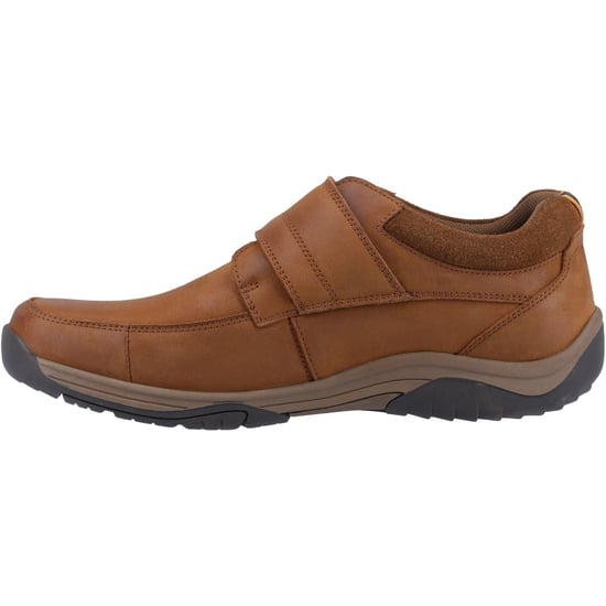 Hush Puppies Douglas Leder Herren Tan Nubuck Mokassins Schuhe - Image 4