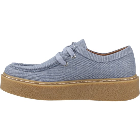 Hush Puppies Bridie Textil Damen Denim Mokassins Schuhe - Image 4