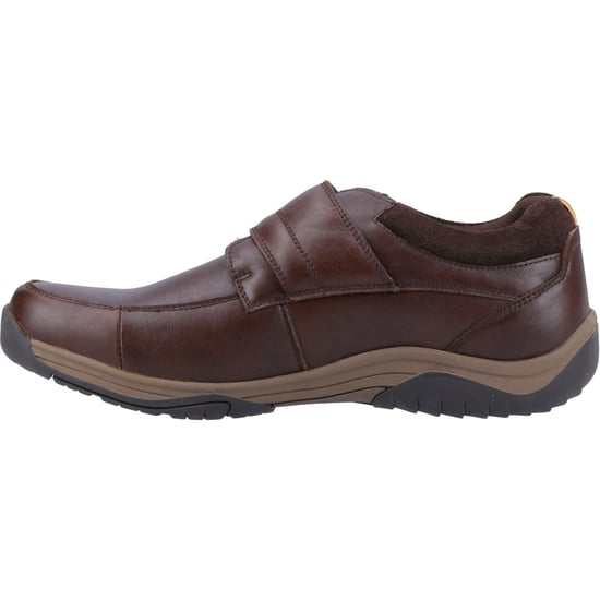 Hush Puppies Douglas Leder Herren Kaffee Mokassins Schuhe - Image 4