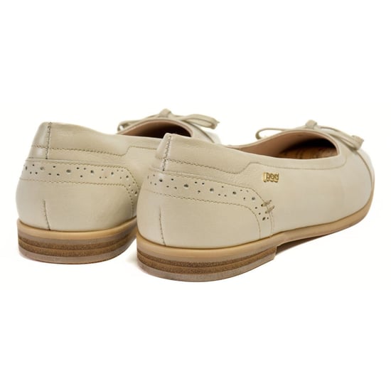 Pod Priya Leder Damenschuhe in Taupe - Image 2