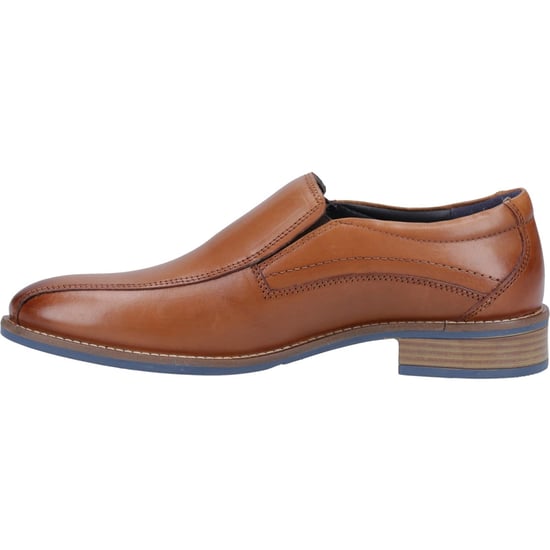 Hush Puppies Donovan Leder Herren Slip-On Schuhe in Tan - Image 4