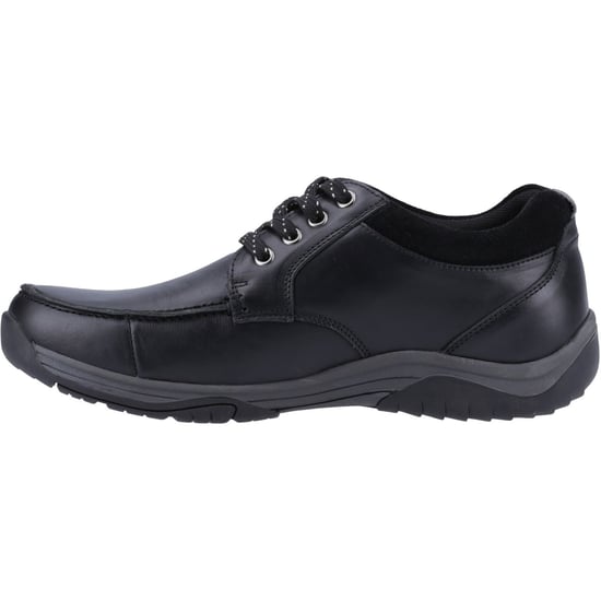 Hush Puppies Derek Leder Herren Schwarze Schnürschuhe - Image 4