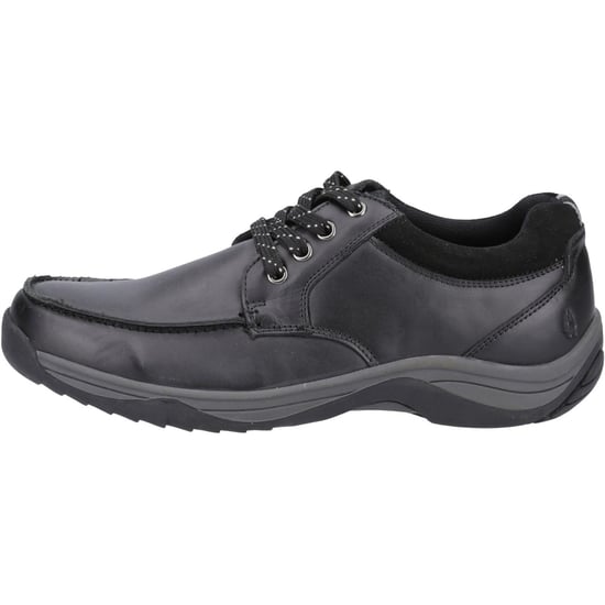 Hush Puppies Derek Leder Herren Schwarze Schnürschuhe - Image 6