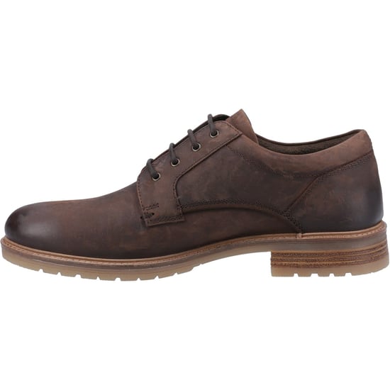 Hush Puppies Richie Leder Herren Schnürschuhe Braun - Image 4
