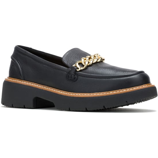 Hush Puppies Jodie Leder Damen Schwarz Slipper - Image 1