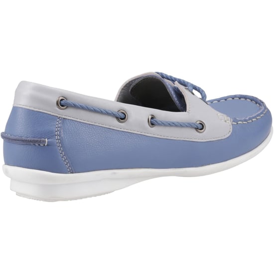 Hush Puppies Irene Leder Damen Blaue Bootsschuhe - Image 2