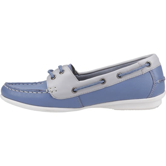 Hush Puppies Irene Leder Damen Blaue Bootsschuhe - Image 4