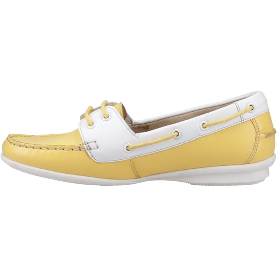 Hush Puppies Irene Leder Damen Gelbe Bootsschuhe - Image 4