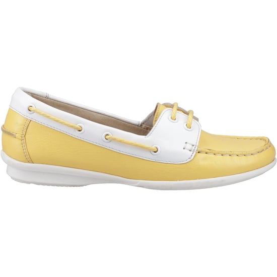 Hush Puppies Irene Leder Damen Gelbe Bootsschuhe - Image 5