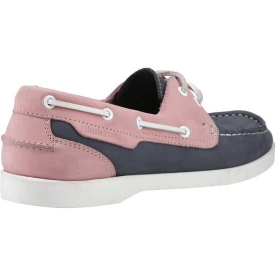 Hush Puppies Isabel Leder Damen Bootsschuhe Navy/Pink - Image 2