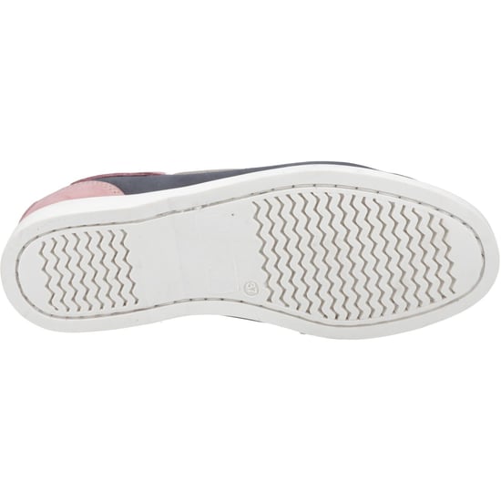 Hush Puppies Isabel Leder Damen Bootsschuhe Navy/Pink - Image 3