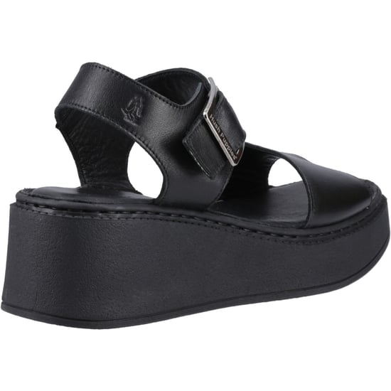 Hush Puppies Beatrix Wedge Leder Damen Schwarz Wedges - Image 2