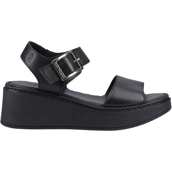 Hush Puppies Beatrix Wedge Leder Damen Schwarz Wedges - Image 5